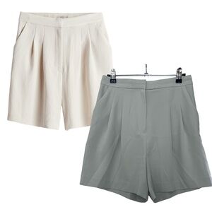 H&M Knee-Length Dress Shorts - Mint Green